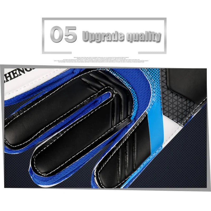 Primary And Secondary School Students Adult Thickened Latex Soccer Goalkeeper Glove Double-Layer Non-Slip Train Protective Glove