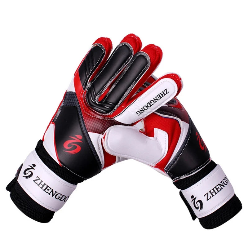 Primary And Secondary School Students Adult Thickened Latex Soccer Goalkeeper Glove Double-Layer Non-Slip Train Protective Glove