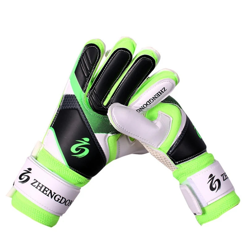 Primary And Secondary School Students Adult Thickened Latex Soccer Goalkeeper Glove Double-Layer Non-Slip Train Protective Glove
