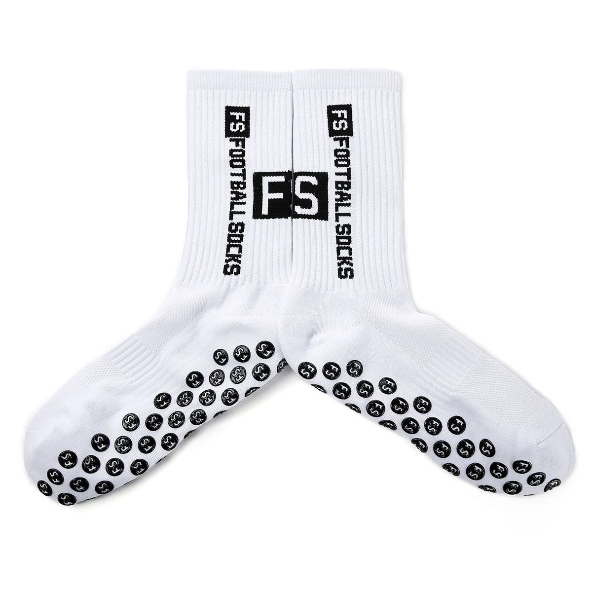 Grip Soccer Socks Anti Slip Non Slip Men's Athletic Socks for Football Basketball Sports, 4 Pair