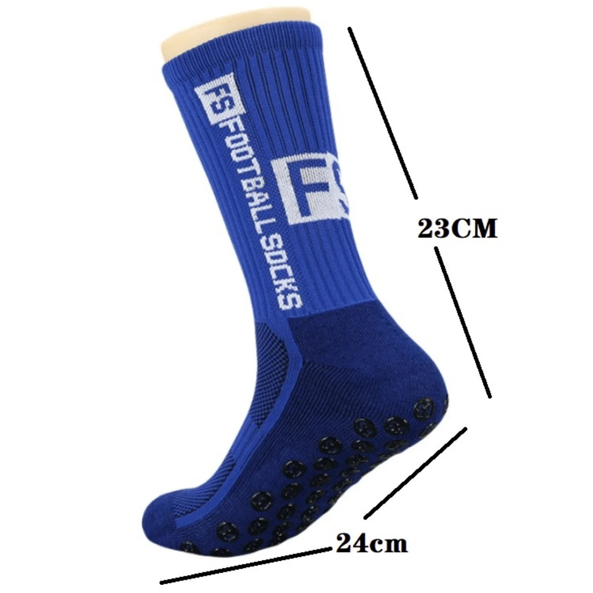 Grip Soccer Socks Anti Slip Non Slip Men's Athletic Socks for Football Basketball Sports, 4 Pair