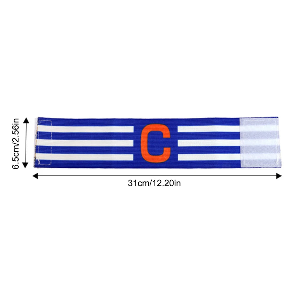 Football Captain's Armband For Kids Adults Adjustable Stripe Arm Band Comfortable and Durable Soccer Band For Football Captain