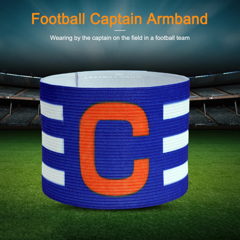 Football Captain's Armband For Kids Adults Adjustable Stripe Arm Band Comfortable and Durable Soccer Band For Football Captain