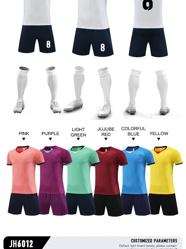 Adult Kid Soccer Jersey Customize Football Uniforms Shirts Men Women Futsal Sportswear Training Tracksuit Sports Outfit Clothes