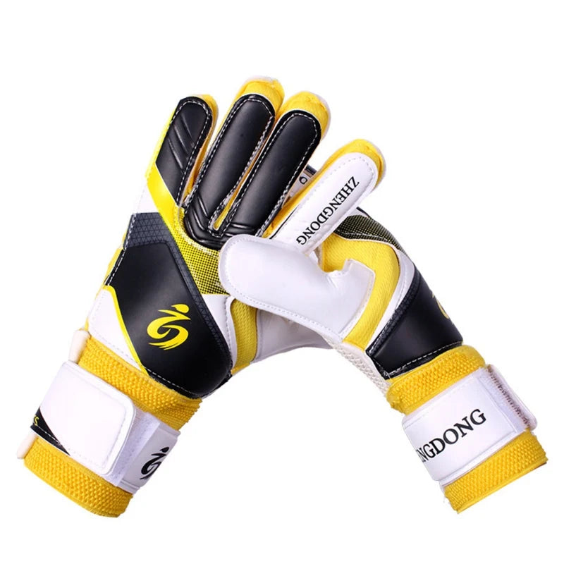 Primary And Secondary School Students Adult Thickened Latex Soccer Goalkeeper Glove Double-Layer Non-Slip Train Protective Glove