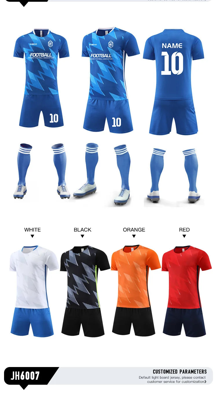 Adult Kid Soccer Jersey Customize Football Uniforms Shirts Men Women Futsal Sportswear Training Tracksuit Sports Outfit Clothes