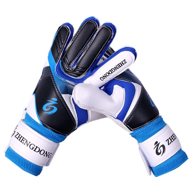 Primary And Secondary School Students Adult Thickened Latex Soccer Goalkeeper Glove Double-Layer Non-Slip Train Protective Glove