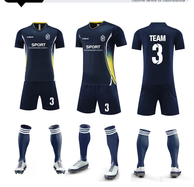 Adult Kid Soccer Jersey Customize Football Uniforms Shirts Men Women Futsal Sportswear Training Tracksuit Sports Outfit Clothes